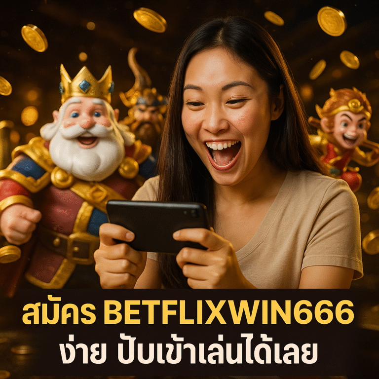 สมัคร BETFLIXWIN666 ง่าย ปั๊บเข้าเล่นได้เลย