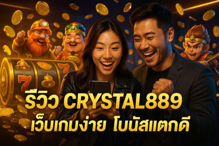 รีวิว CRYSTALS889 เว็บเกมง่าย โบนัสแตกดี