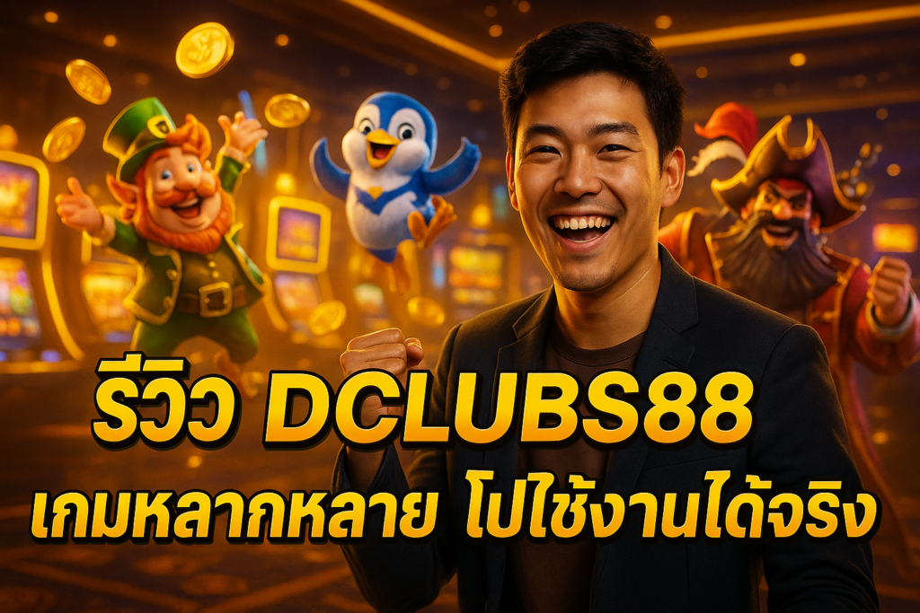 รีวิว DCLUBS88 เกมหลากหลาย โปรใช้งานได้จริง